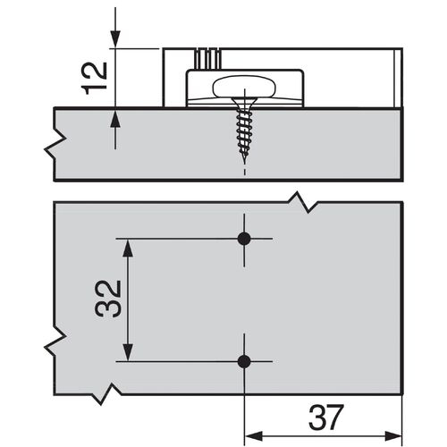 0632-001-blumotion-cruciform-adapter-plate-970.1501-for-soft-close-pistons