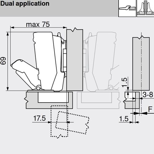 8378-001-blum-clip-top-half-overlay-170-degree-sprung-hinge-71t6650