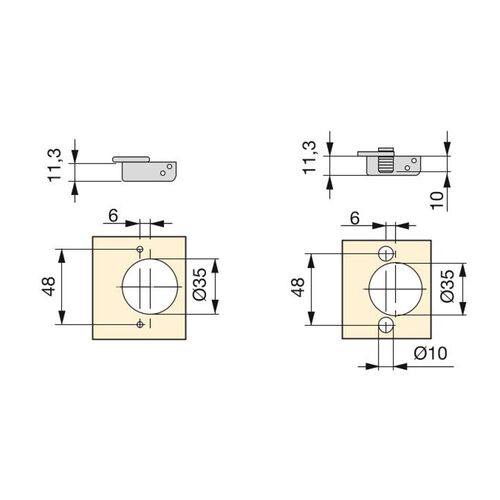 1463-001-x91-hinge-100-soft-close-half-overlay