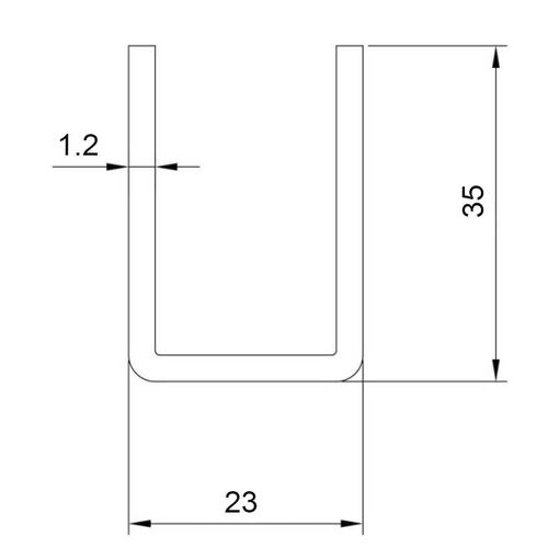 8906-001-u-19-bottom-track-3000mm