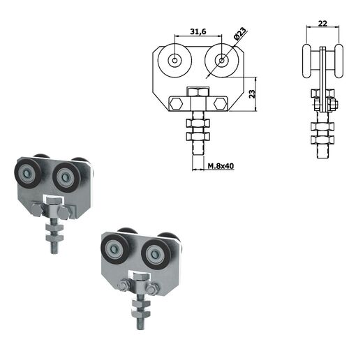 9221-001-u-30-double-door-sliding-door-track-set-3000mm-75kg