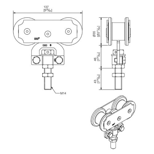 0678-001-300kg-sportub-sliding-door-gear-for-heavy-doors