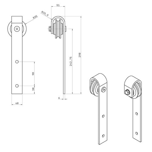 1668-001-venus-barn-style-sliding-door-gear