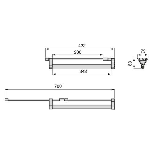 1296-001-pull-out-clothes-hanger-silver