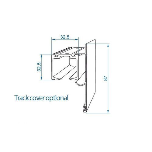 0319-006-Aluminium Pelmet Track Covers