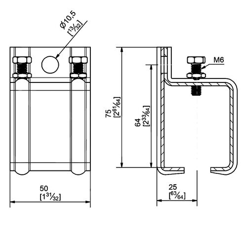 1719-001-wall-bracket-with-screws-5141m