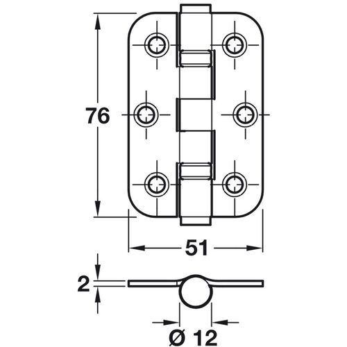 1761-003-butt-hinge-ball-bearing-stainless-steel-76-x-51-mm