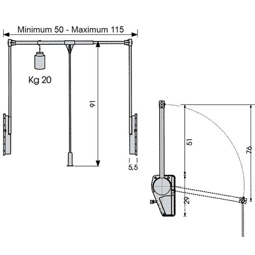 1896-002-heavy-duty-pull-down-wardrobe-rail-lift-superlift-20kg