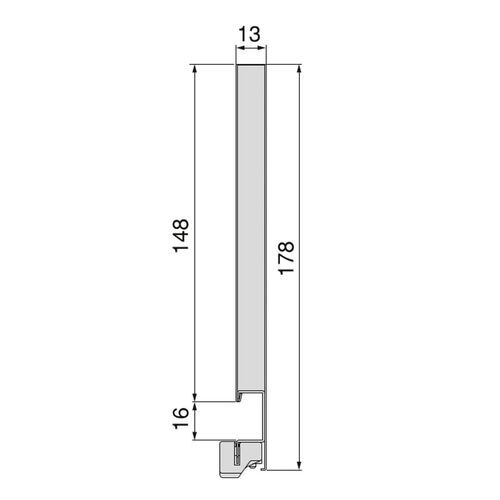 2025-004-Vertex 40kg Exterior Drawer 178mm Height