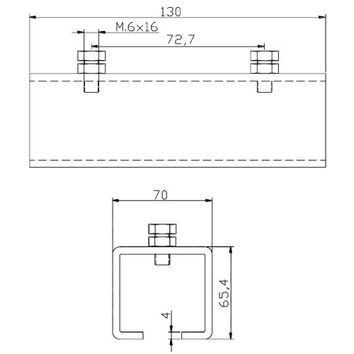 5022-001-u-60-track-joining-bracket