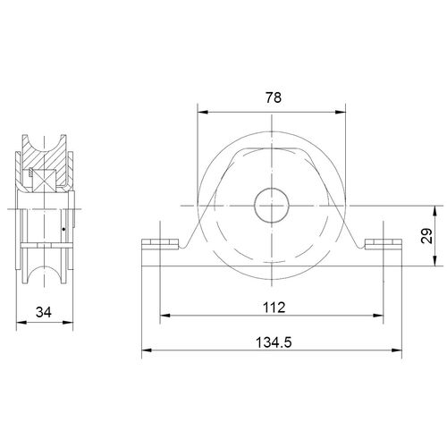 5632-001-concealed-u-grooved-wheel-for-sliding-gates-u-20