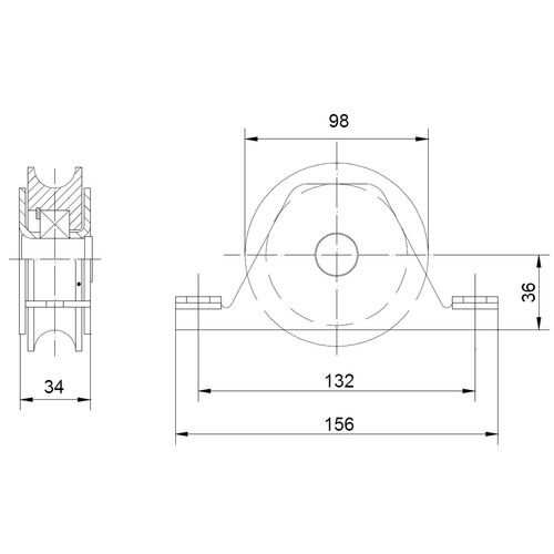 5632-002-concealed-steel-wheel-for-bottom-rolled-gates-u-20