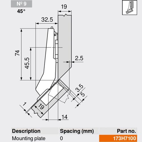 9831-010-blum-clip-top-overlay-corner-110-degree-blumotion-45-angled-cabinet-hinge-79b3558-with-mounting-plate-en-9