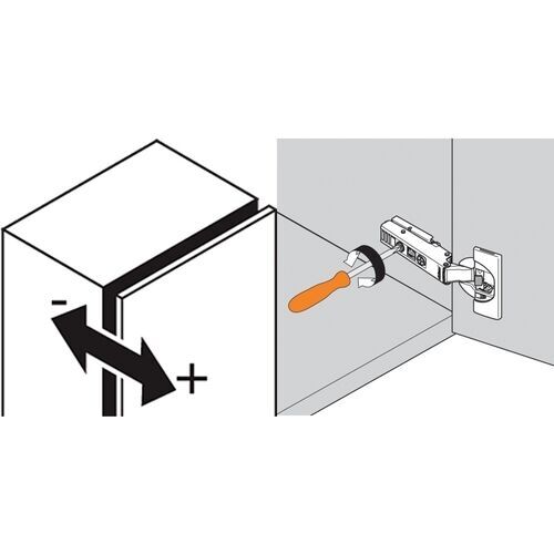 9897-010-Blum Clip Top Inset 95 Degree Blumotion Cabinet Hinge 71B9750 With Mounting Plate