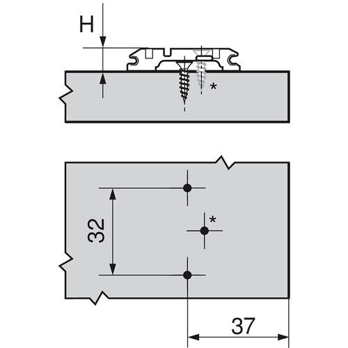 0638-010-Blum Clip Top Standard Inset 110 Degree Cabinet Hinge 71T3750 With Mounting Plate