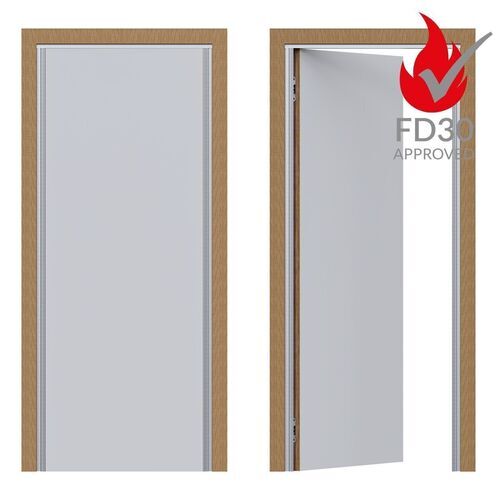 8393-063-Fire Rated Ultra Flush Hinged Door With Magnetic Latch