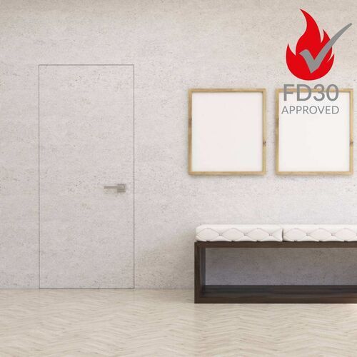 8393-063-Fire Rated Ultra Flush Hinged Door With Magnetic Latch