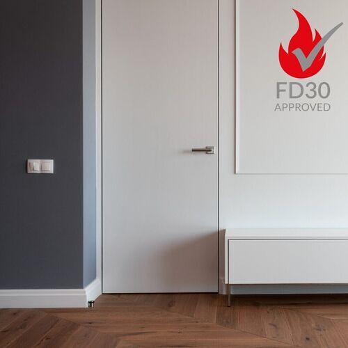 8393-063-Fire Rated Ultra Flush Hinged Door With Magnetic Latch