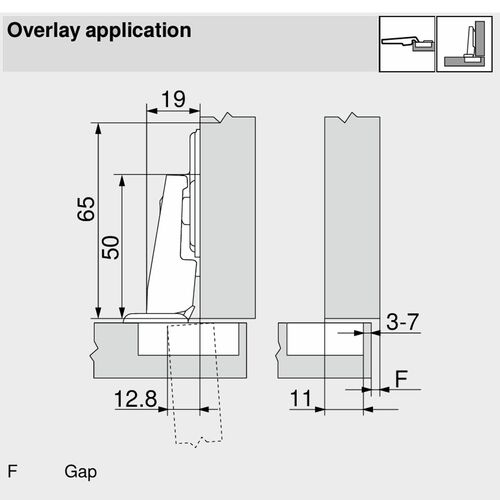 10703-001-blum-clip-top-full-overlay-95-degree-sprung-refrigerator-door-hinge-91k9550-and-1946100e-mounting-plate