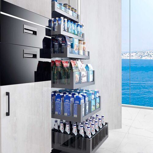 11085-003-Puro Pro HQ Pre-Assembled Soft-Close 168mm Inner Drawer System With Glass Sides