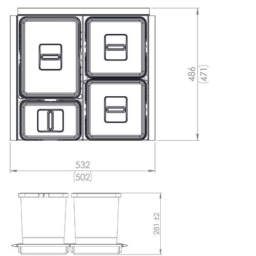 9446-001-metropolis-pan-drawer-recycling-bin-set