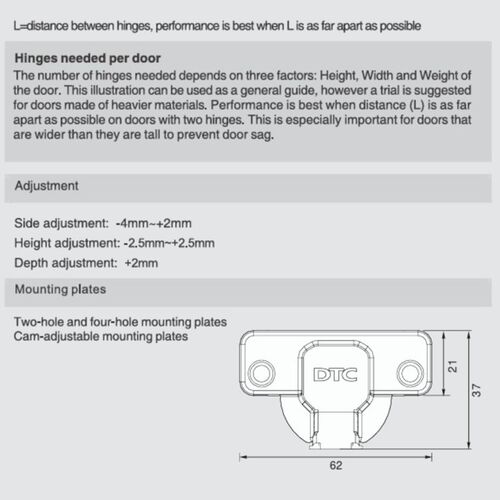 11134-001-dtc-c82-soft-close-110-full-overlay-hinge-and-plate