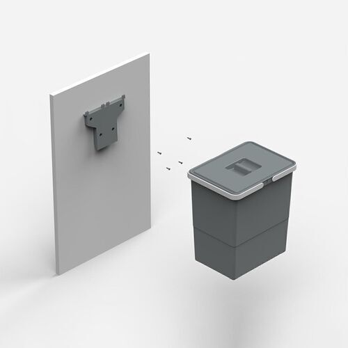 11184-001-EASY Ecofriendly Waste Bin For Swing Out Door 12 Litres - For 400mm Cabinet