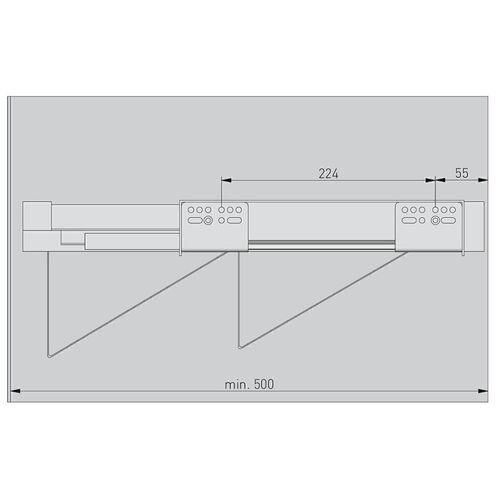 11288-004-Elite Metal Pull-Out Shoe Rack Drawer Soft-Close - Black