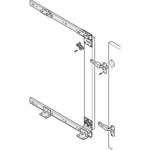 11469-024-Accuride 1319/1316 Pivot Sliding Door Gear Complete Kit For Inset Application