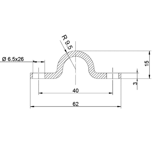 5366-001-floor-track-for-u-20-sliding-gate-gear-screw-fixing
