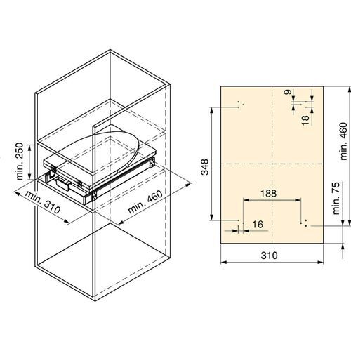 0376-001-Cabinet Pull-Out Ironing Board