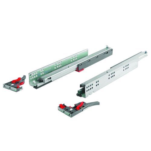 11498-006-Concealed Drawer Runner Push To Open Soft Close Full Extension 30kg (Maximum 19mm Drawer Sides)