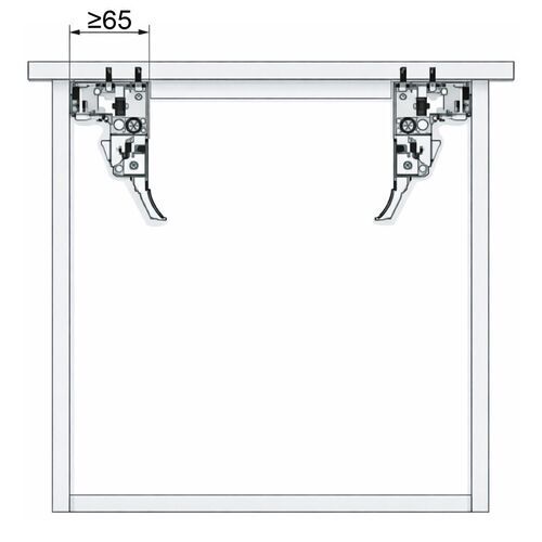 11498-006-Concealed Drawer Runner Push To Open Soft Close Full Extension 30kg (Maximum 19mm Drawer Sides)