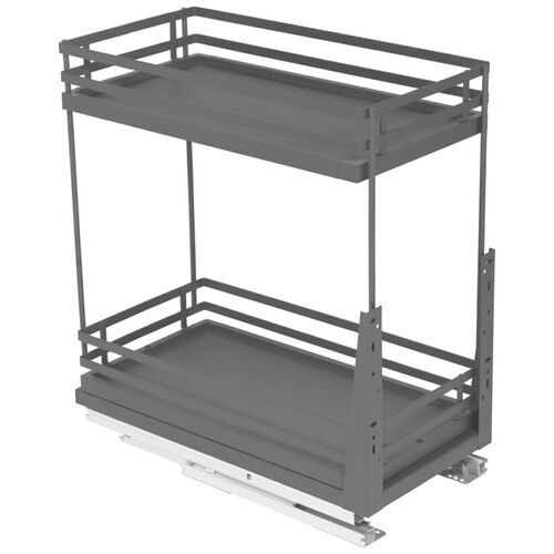 11507-003-Cargo Mini Two-Tier Soft Close Pull-Out Basket - Graphite