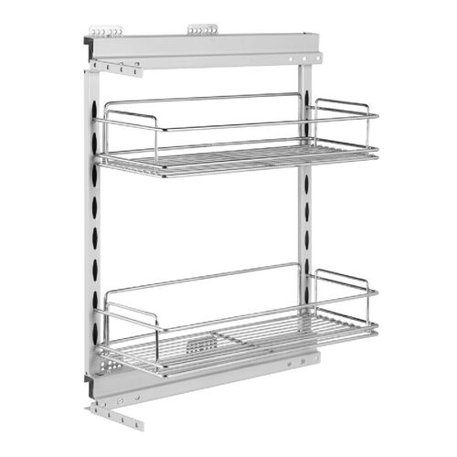 11512-002-Cargo Mini Side Mounted Soft Close Pull-Out Basket - Chrome