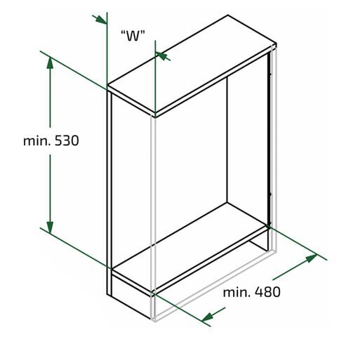 11513-003-Cargo Mini Two-Tier Soft Close Pull-Out Basket - Chrome