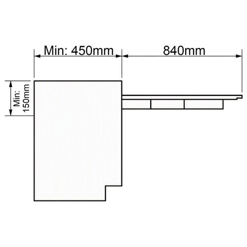 11518-001-Pull-Out Prua Short Ironing Board
