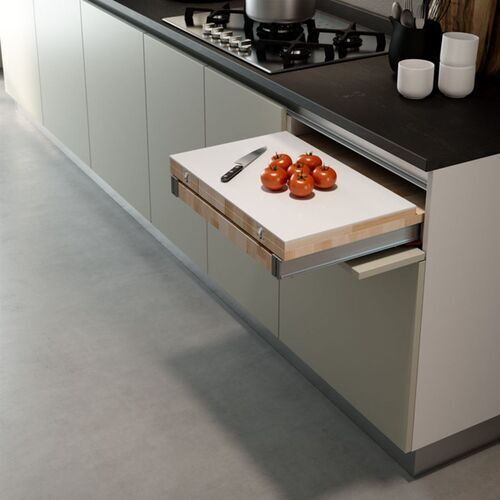 11524-001-Pull-Out Fold Cook Table Soft Close Drawer
