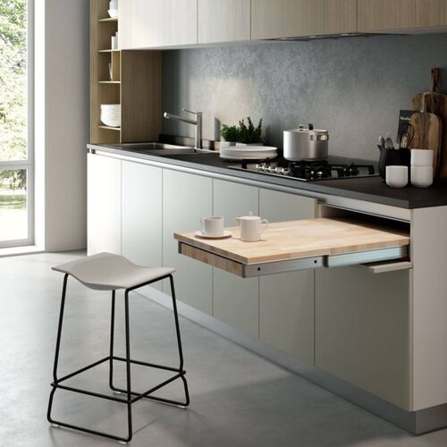 11524-001-Pull-Out Fold Cook Table Soft Close Drawer