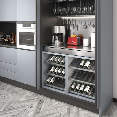 11528-002-Pull-Out Stainless Steel Opla Table Soft Close