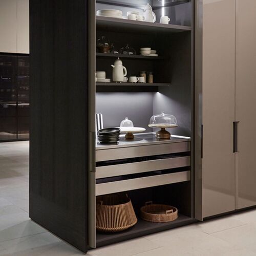 11528-002-Pull-Out Stainless Steel Opla Table Soft Close