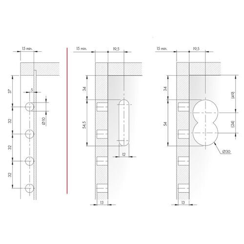 11538-001-Italiana Ferramenta Concealed Cabinet Hangers