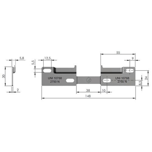 11538-001-Italiana Ferramenta Concealed Cabinet Hangers
