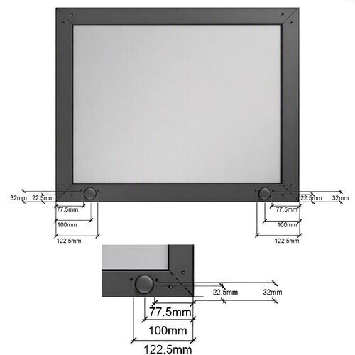11542-001-Aluminium Framed Glazed Door With Reeded Glazing