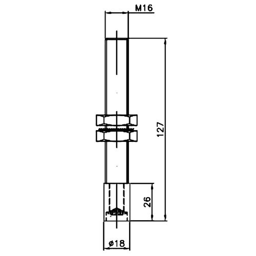 11556-002-S-30 Sliding Door 3000mm Track Set For Maximum 75kg Doors