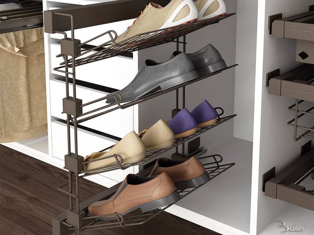 4 Tier Pull out Shoe Rack Soft Close