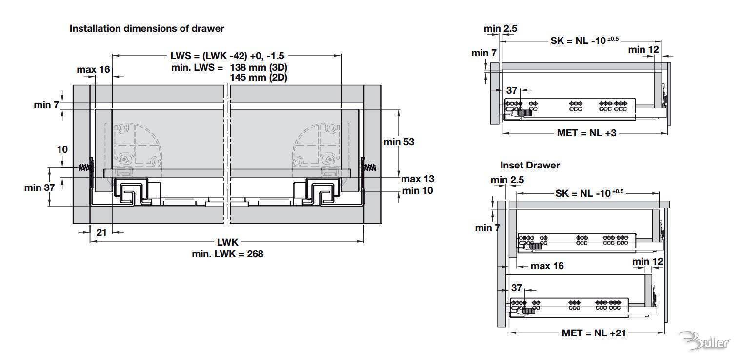 Grass Dynapro Tipmatic Soft Close Slides