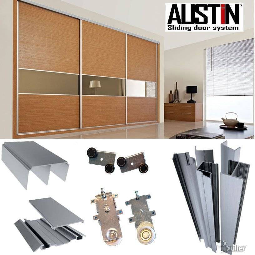 Austin Sliding Door Gear Wardrobe Track Kit